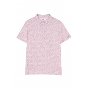 1764 Mens Polo Shirt 2XL Pink Floral‎ Short Sleeve Golf Casual Designed USA